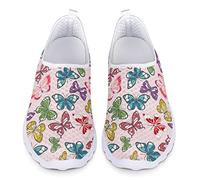 Dolyues Scarpe da corsa da donna, leggere, da jogging, con lacci, taglia 35 EU-45 EU, Farfalla 3D, 39 EU