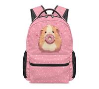 Dolyues Zaino Kawaii di 1 ° grado per ragazza elementare età 6-8 borse per libri scolastici per bambini zaini da viaggio di grande capacità, porcellino d'India, Zaino daypack