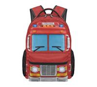 Dolyues Zaino per libri da calcio per ragazzi di terza elementare per bambini elementari dai 10 ai 12 anni, grande capacità, per il ritorno a scuola, Autopompa, Zaino daypack