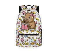 Dolyues Zaino per ragazze età 6-8 Kawaii Back to School Bookbag per bambini elementari ergonomici borse per libri di prima elementare, Studio sul ratto d'acqua, Zaino daypack
