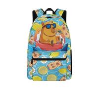 Dolyues Zaino per ragazze età 6-8 Kawaii Back to School Bookbag per bambini elementari ergonomici borse per libri di prima elementare, Acqua Ratto Fiore Limone, Zaino daypack
