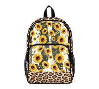 Dolyues Zaino trasparente per eventi scolastici e stadio, resistenti, per ragazze elementari, trasparenti, Leopardo Girasole, Zaino daypack