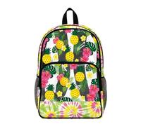 Dolyues Zaino trasparente per eventi scolastici e stadio, resistenti, per ragazze elementari, trasparenti, Ananas Tie Dye, Zaino daypack