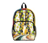 Dolyues Zaino trasparente per eventi scolastici e stadio, resistenti, per ragazze elementari, trasparenti, Gatto, Zaino daypack