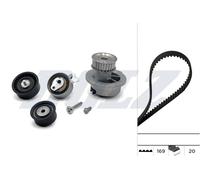 DOLZ KD065 Pompa acqua + Kit cinghie dentate per OPEL