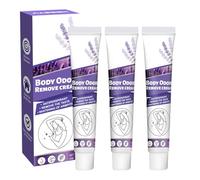 Domality 3PCS Crema Deodorante per Tutto il Corpo per Donne e Uomini, Controllo di Sudore e Odore, Pasta per Ascelle Senza Alluminio e Bicarbonato, Delicata sulla Pelle e a Lunga Durata (Lavanda)