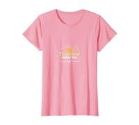 Domani ha Bisogno di Te: Inspirational Sunrise Hope Maglietta, Donna, Rosa, XS