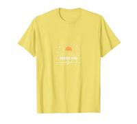 Domani ha Bisogno di Te: Inspirational Sunrise Hope Maglietta, Uomo, Limone, M
