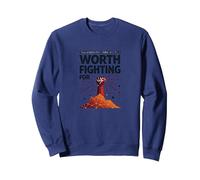 Domani ha Bisogno di Te: Vale la Pena lottare per L'Arte ispiratrice Felpa, Unisex per Adulti, Navy, S
