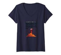 Domani ha Bisogno di Te: Vale la Pena lottare per L'Arte ispiratrice Maglietta con Collo a V, Donna, Navy, XL