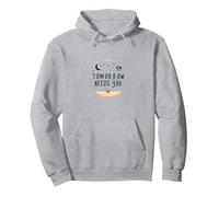 Domani ha Bisogno di Un Supporto stimolante per la Salute mentale Felpa con Cappuccio, Unisex per Adulti, Grigio Melange, L