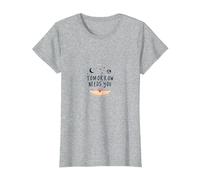 Domani ha Bisogno di Un Supporto stimolante per la Salute mentale Maglietta, Donna, Grigio Melange, XL