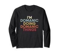 Domanic Name Domanic Personalized Name First Given Maglia a Manica