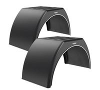 Domar - Rivestimento per parafango per auto, 45 x 148 cm, paraspruzzi per camion leggero, con bordo bianco (2)