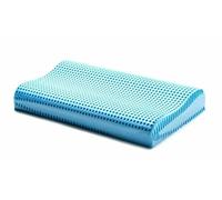 DoMaRi - Cuscino Cervicale Gel Rinfrescante Per Dormire - Guanciale Memory Foam Doppia Onda e Federa Antiacaro In Aloe Antirussamento Ideale per Adulti e Bambini - Made in Italy
