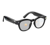 Domars Occhiali Intelligenti AI con Fotocamera 4K, Lenti con Oscuramento Automatico, Assistente AI, Ottimizzazione delle Immagini, Supporto Multilingue, Memoria 32 GB, Batteria 8H, Bluetooth 5.3