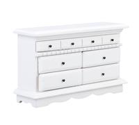 Domary 1/12 Dollhouse Drawer Chest Exquisite Wooden Cabinet for Miniature