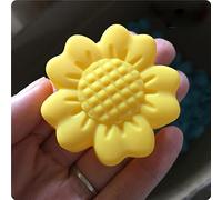 Domary 12 Pezzi di Cioccolato Antiaderente in Silicone Margherita per Dolci, Budini, Riutilizzabili, Facili da Pulire, Adatti al Forno