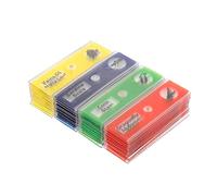 Domary 48 Vetrini per Microscopio Pronti in Plastica per Bambini 4 Scatole Piante Insetti Tessuti Animali Etichette Colorate Facile Classificazione con Campioni Fini Studenti