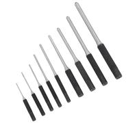 Domary 9pcs Roll Perno Punzone Set di Punzoni in Acciaio con Punzonatura Kit Strumento di Riparazione di Gioielli per Orologi
