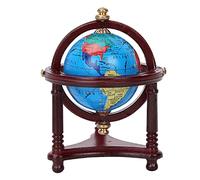 Domary Accessori per Casa delle Bambole Mini Globe Study Soggiorno Decorazione per Bambola in Scala 1/12 (Mogano)