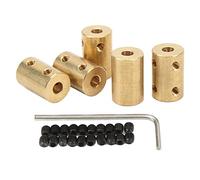 Domary Accoppiamento Dell'albero RC 5 Pcs Set Giunto Connettore in Ottone per Estensione Dell'albero del Motore 5-5 Mm Giuntura Universale