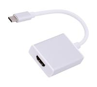 Domary Adattatore da Tipo C a 4K 10 Gbps, Convertitore da USB C a | Struttura in Rame e PVC, Plug and Play, Supporta Sia L'inserimento Anteriore Che Posteriore, per Home Theater, Ufficio,