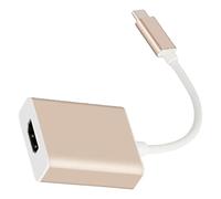 Domary Adattatore da Tipo C a 4K 10 Gbps, Convertitore da USB C a | Struttura in Rame e PVC, Plug and Play, Supporta Sia L'inserimento Anteriore Che Posteriore, per Home Theater, Ufficio,