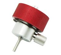 Domary Adattatore di Ricarica Rosso con Stelo Senza Perdite con Porta Olio Siliconico per Serbatoio di Gas Verde Airsoft Magazine Camping (Rosso)