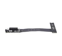 Domary Adattatore PCIe a M.2 M Key Riser Cavo di Prolunga PCIe 4.0 X4 64 Gbps per NVMe SSD 2230 2242 2260 2280 con FPC Flessibile Retrocompatibile per Scheda di Acquisizione Rete GPU