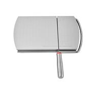 Domary Affetta Formaggio in Acciaio Inossidabile Utensile da Multiuso Affetta Formaggio Tagliere Misurazione Precisa Base Antiscivolo per Burro Prosciutto Pane Verdure Frutta (Stile della lama)