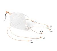 Domary Ami da Pesca con Sei Robusti Portapesce | Materiale in acciaio al carbonio, design a cestello aperto, attrezzatura da pesca versatile, perfetta per la pesca
