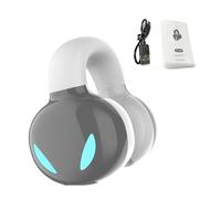 Domary Auricolari Wireless BT - Design con Gancio per L'orecchio, 5.3, 8 Ore di Riproduzione, Controllo Touch, Resistenti Al Sudore IPX5, Compatibili con Smartphone, PC (Grigio)
