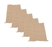 Domary Borsa Tessuta Composita in Carta Kraft, Borsa Riutilizzabile per | , Tessuto in Carta Kraft a Strappo, Confezione da 5 per la Pulizia del Prato e del Cortile del Giardino, Contiene Foglie e