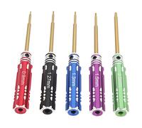 Domary Cacciavite Rc Set da 5 Pc con Cavalcavia Esagonale in Acciaio con Manico Non Slittamento per Banco di Hobby Rc