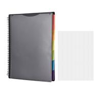 Domary Cartella Portadocumenti con 12 Organizer per Progetti in | Materiale PP Senza, Prova, per Documenti in Formato Lettera, Materiale Scolastico per L', Copertina Anteriore