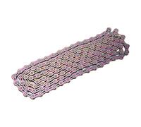 Domary Catena di Bici a 12 velocità Mezza Catena di Biciclette in Acciaio in Lega Scavata con Connessione a Catena in Bicicletta (Lucido; 3x2,6 mm)