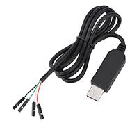 Domary Cavo da USB a TTL Cavo Adattatore da USB a COM TTL Adattatore Seriale Cavi Leggeri con Codice 95 Cm con Definizione di Filo Rosso Verde Bianco per Downlo