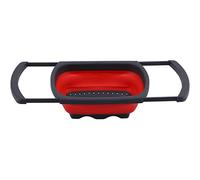 Domary Cestino di Scarico Pieghevole con Design Retrattile per Lavello | Materiale PP+TPR, 15,4x10,2x5,1 Pollici, Lavare Frutta e Verdura, Riporre Facilmente, Fondo Antiscivolo
