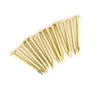 Domary Chiodi a Testa Tonda in Ottone 10mm/15mm/18mm/22mm per Cerniere per Mobili Accessori Hardware Ideali 100 Pezzi Durevoli (18 mm di lunghezza)