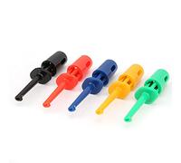 Domary Clip a Gancio per Test Multimetro, Mini Grabber Colorato da 20 | Corpo in Plastica Resistente, Trazione a Molla, Design Anti-invecchiamento, Ideale per Test IC e Riparazione di Telefoni