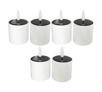 Domary Confezione da 6 Candele LED Senza Ad Energia Solare, Luci