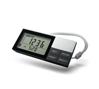 Domary Contapassi con Cordino, Contapassi con Memoria di 7 Giorni per | Display LCD, Traccia Passi, Distanza, Calorie, Design Leggero con Clip, Batteria a Lunga Durata