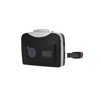 Domary Convertitore da Cassetta a MP3 Registratore su unità Flash USB Non è Necessario Il Computer Riproduzione con Partizione Automatica con Cuffie per Il Trasferimento Audio