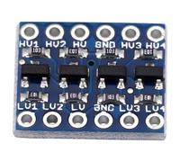 Domary Convertitore di Livello Logico Bidirezionale da 5 V 3,3 V, Versatile e Facile da Usare, Sale e Scende in Sicurezza per Applicazioni I2C, 1 Modulo con 4
