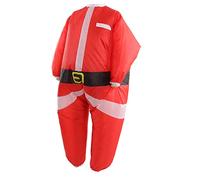 Domary Costume da Babbo Natale Gonfiabile con Gonfiatore e Ventola