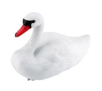 Domary Decorazione da Giardino Cigno Bianco con Corpi Anatomicamente Perfetti per Uccelli Acquatici Come Esca