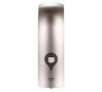 Domary Dispenser Manuale di Sapone da 300 Ml Dispenser per Doccia a Parete Singola con Finestra Trasparente per Shampoo Liquido Gel Sapone Bagno (Champagne Oro)