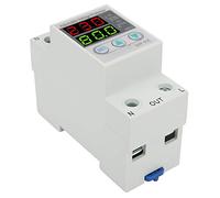 Domary Dispositivo di Protezione Automatica della Tensione Regolabile SVP-916 - Reset da Sovratensione e Sottotensione per Sistemi A 230 V - Plastica Resistente - Dimensioni 40 A, 63, 80 (80A)
