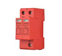 Domary Dispositivo di Protezione da Sovratensione CC 1000 V Scaricatore di Sovratensione Compatto 3P per Sistemi Fotovoltaici Design Modulare in Plastica Ignifuga (2P)